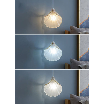 مصباح معلق فاخر من لؤلؤة صدفية من Creative Light مزود بمصباح واحد 