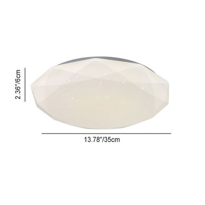 Modern Simplicity Full Sky Star Diamond Shape LED Flush Mount Ceiling Light For Living Room