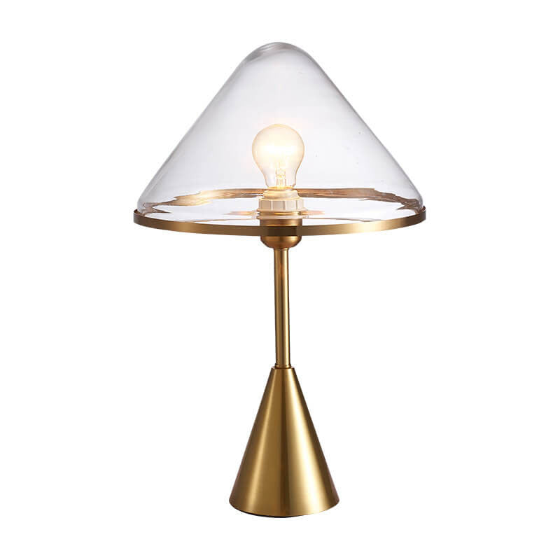 Nordic Creative Glass Triangle Shade 1-Light Table Lamp