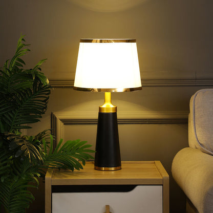 Nordic Fabric Column 1-Light Dimmer Touch Table Lamp