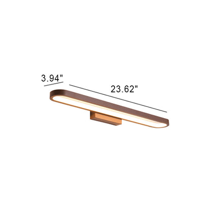 European Minimalist Circular Aluminum Vanity Light LED Mirror Front Wall Sconce Lamp