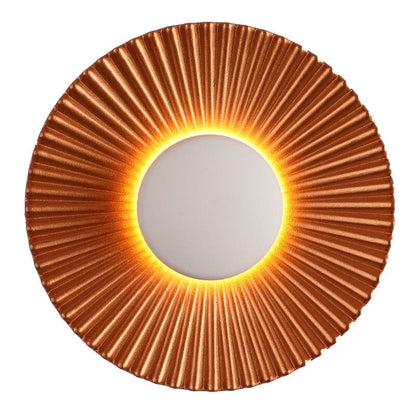 مصباح حائط LED حديث من الألومنيوم بتصميم صدفي دائري مع إضاءة واحدة 