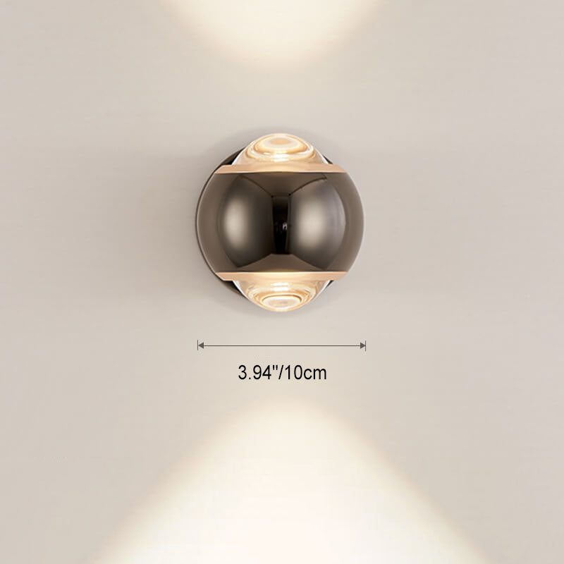 مصباح حائط LED بتصميم كرة حديدية إبداعي عصري بجانب السرير 
