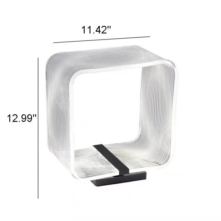 Nordic Square Ring Acrylic LED Decorative Table Lamp