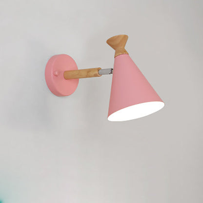 مصباح حائط خشبي بتصميم جرسي إبداعي من Nordic Creative مزود بمصباح واحد 