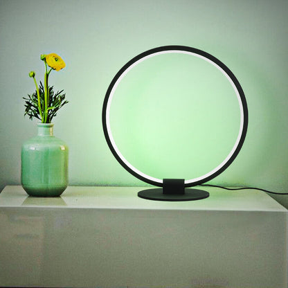 Modern Acrylic Ring Design RGB Lighting LED Table Lamp