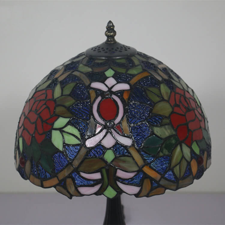 Tiffany European Blooming Flower 1-Light Table Lamp