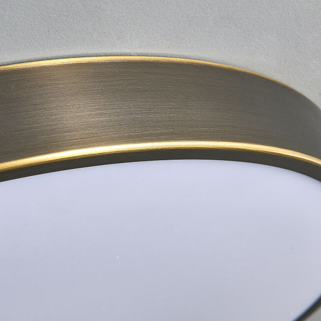 Modern Round Bamboo Pattern LED Flush Mount Ceiling Light