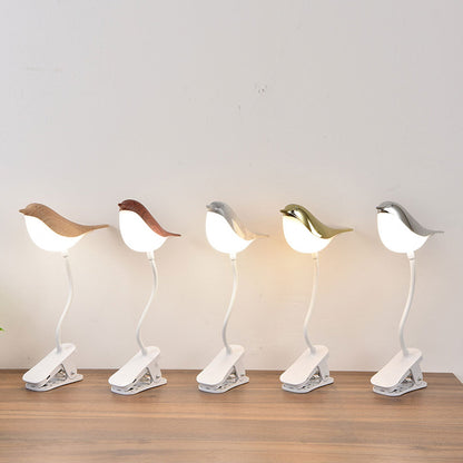 Nordic Creative Bird Clip USB Charging LED Night Light Table Lamp