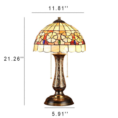 Tiffany European Shell Pattern 2-Light Table Lamp