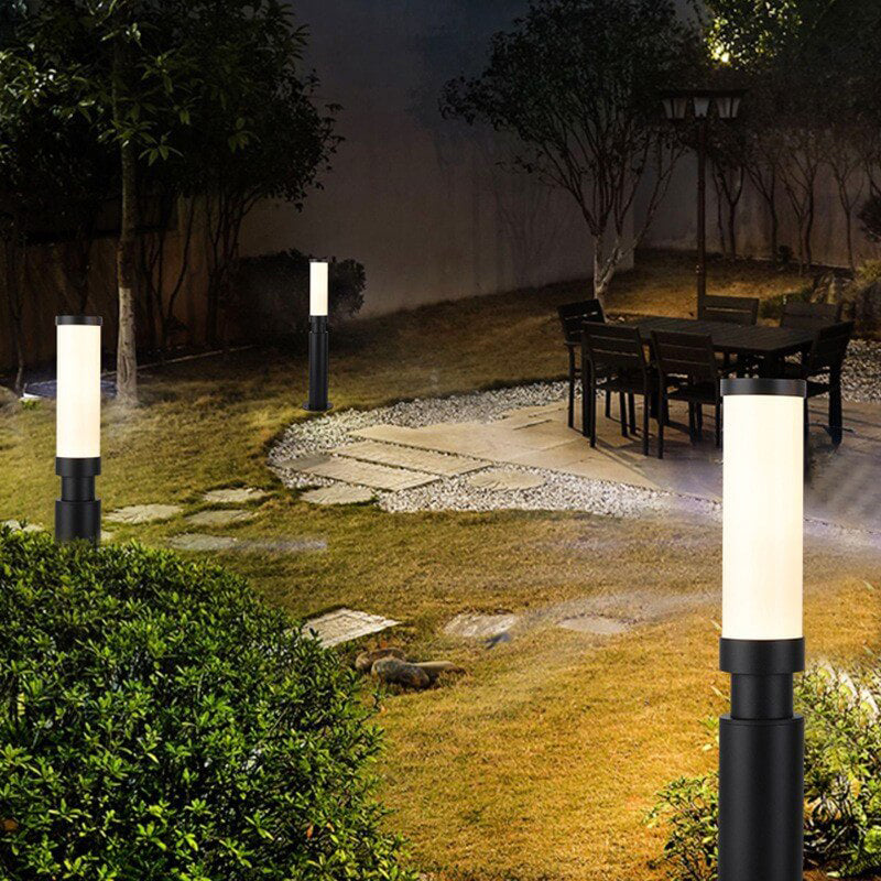 Modern Acrylic Waterproof Creative Lipstick Design LED Outdoor Lawn Floor Lamp