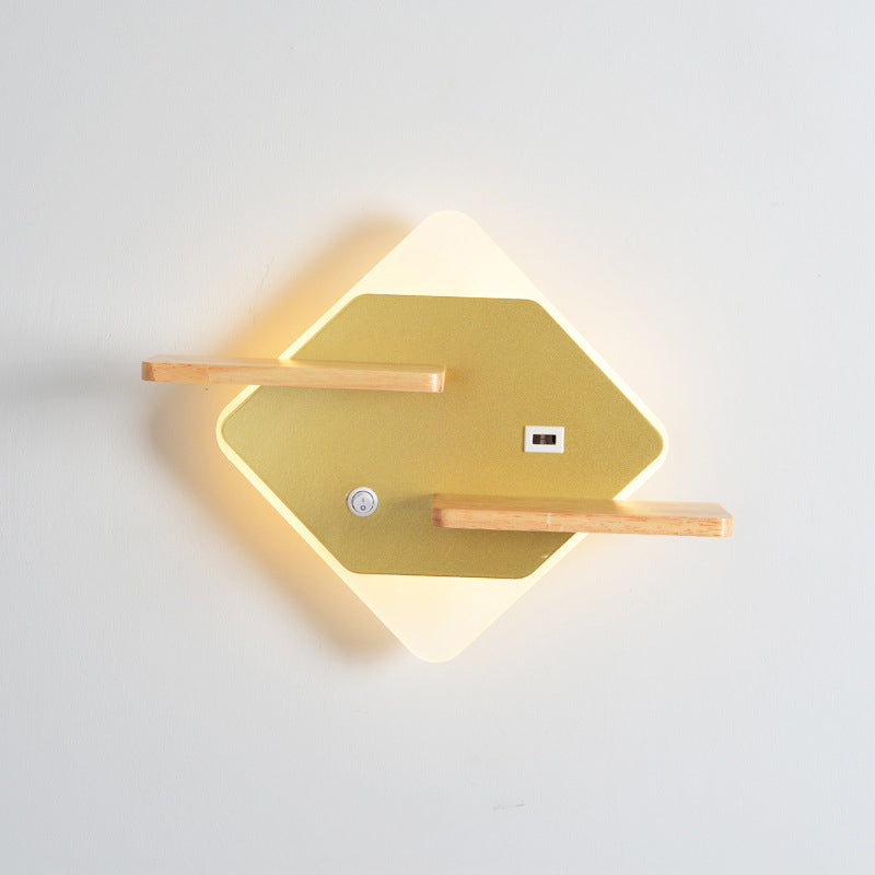 Modern Acrylic Phone Holder LED Creative Wall Sconce Lamp