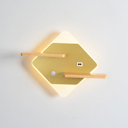 Modern Acrylic Phone Holder LED Creative Wall Sconce Lamp