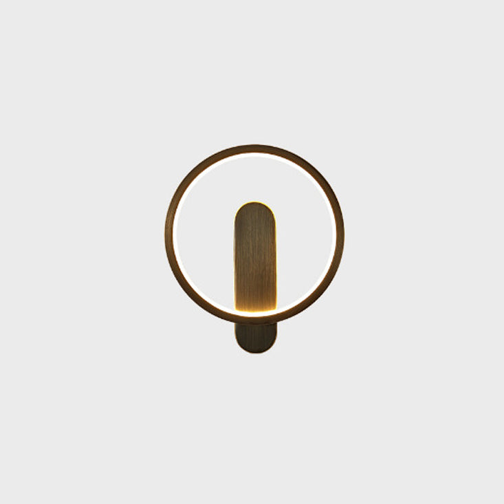 Creative Brass Circle LED Luxury Wall Sconce Lamp