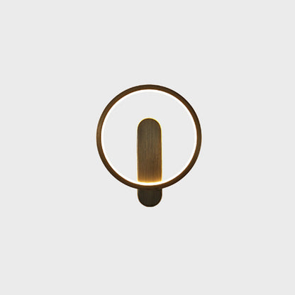 Creative Brass Circle LED Luxury Wall Sconce Lamp