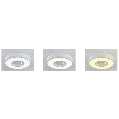 Modern Minimalist Starry Sky Round Children's LED Flush Mount Ceiling Light