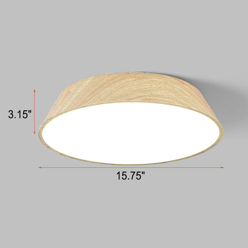 New Chinese Wrought Iron Acrylic Round LED Flush Mount Ceiling Light