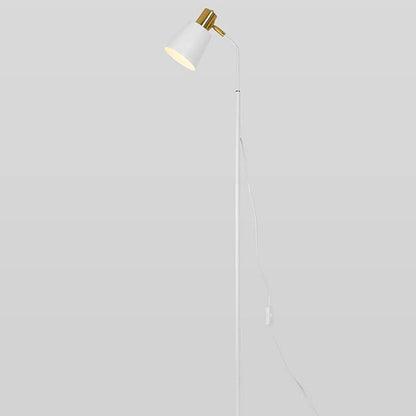 Nordic Minimalist Iron Cone Shade 1-Light Standing Floor Lamp