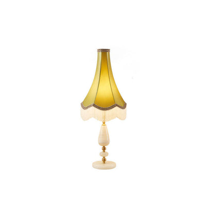 French Retro Court Tassel Copper 1-Light Table Lamp