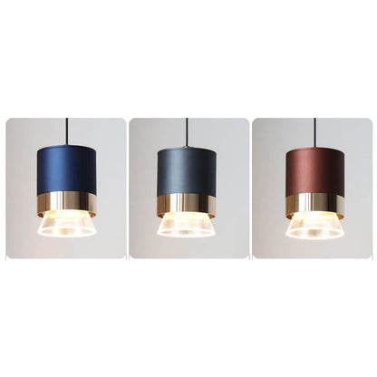 مصباح معلق LED أسطواني فاخر من الألومنيوم والأكريليك من Nordic Light 
