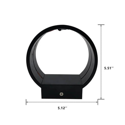 Modern Circle 1-Light LED Mini Wall Sconce Lamp