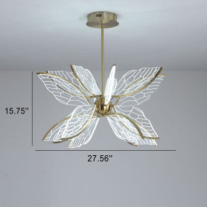 Modern Acrylic Creative Butterfly Wings Design 12/16-Light LED Chandelier
