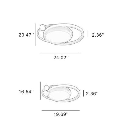 Nordic Round Circle LED Flush Mount Ceiling Light
