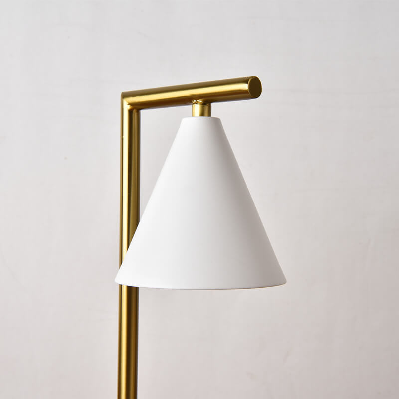 Simple Cone Shade Right Angle Arm 1-Light Melting Wax Table Lamp