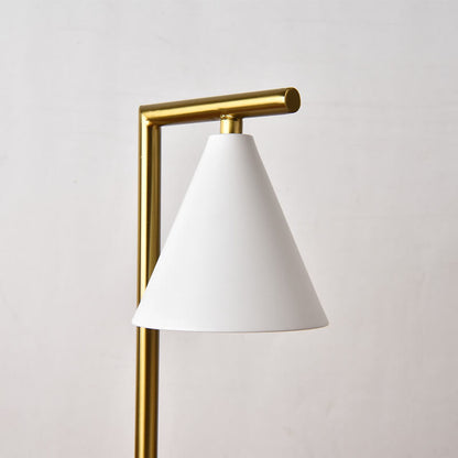 Simple Cone Shade Right Angle Arm 1-Light Melting Wax Table Lamp