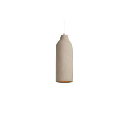 Modern Minimalist Pure Grey Geometric Shape 1-Light Pendant Light