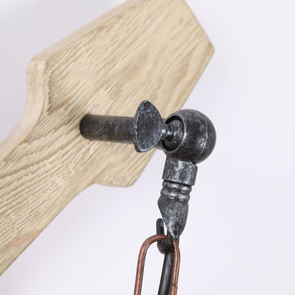 Contemporary Creative Wooden Violin Cylinder Shade 1-Light Wall Sconce Lamp For Dining Room
