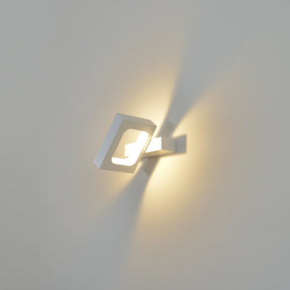 مصباح حائط LED دوار بتصميم مربع بسيط وعصري 
