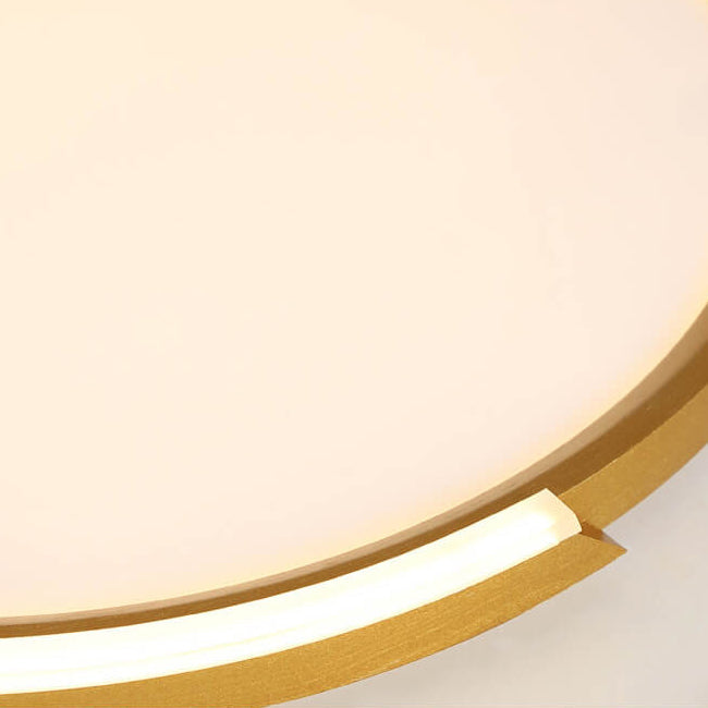 Modern Minimalist Disc Iron Acrylic Aluminum LED Flush Mount Ceiling Light