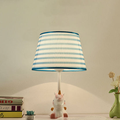 Nordic Fun Cartoon Pattern Resin Fabric Children 1-Light Table Lamp