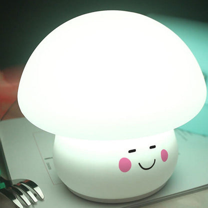 Creative Cartoon Mushroom Silicone Night Light LED Table Lamp