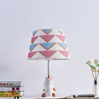 Nordic Fun Cartoon Pattern Resin Fabric Children 1-Light Table Lamp