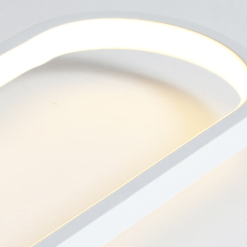مصباح LED مستطيل الشكل مصنوع من الحديد الأكريليك بتصميم عصري بسيط، مثبت في السقف للممر 