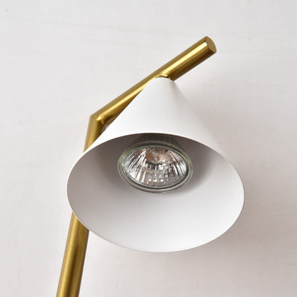 Simple Cone Shade Right Angle Arm 1-Light Melting Wax Table Lamp