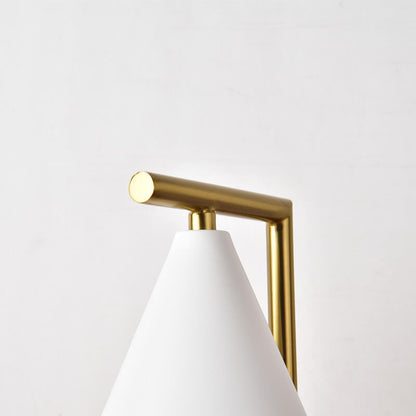 Simple Cone Shade Right Angle Arm 1-Light Melting Wax Table Lamp