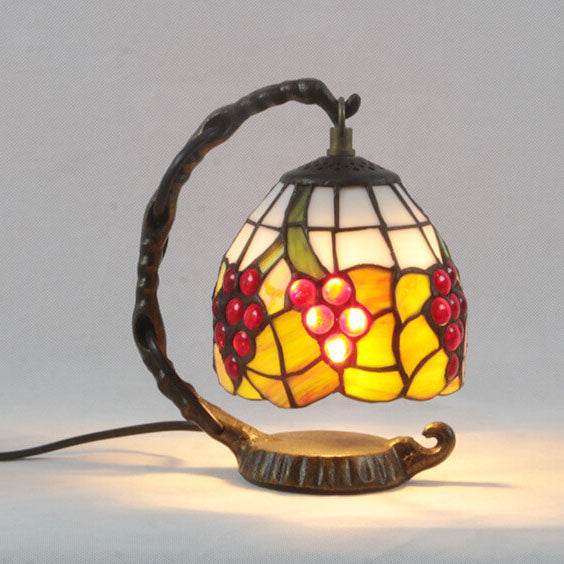 Tiffany Glass Grape Shape Eye Protection 1-Light Table Lamp