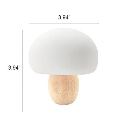 Modern Creative Mushroom Color-changing Log Silicone Pat Night Light Table Lamp