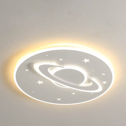 Creative Cartoon Planet Star LED Round Flush Mount Ceiling Light