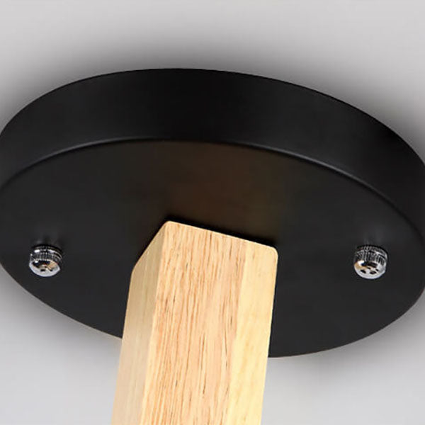 Scandinavian Minimalist Log 6/8-Light Island Light Chandelier