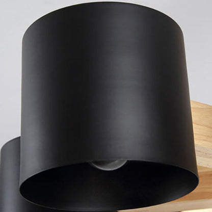 Scandinavian Minimalist Log 6/8-Light Island Light Chandelier