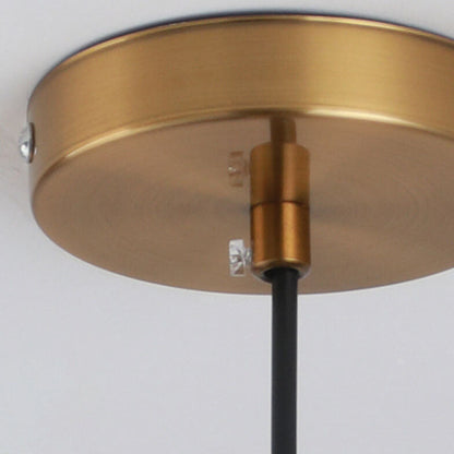 Contemporary Creative Mouse Iron Frame Globe Glass Shade 1-Light Pendant Light For Bedroom