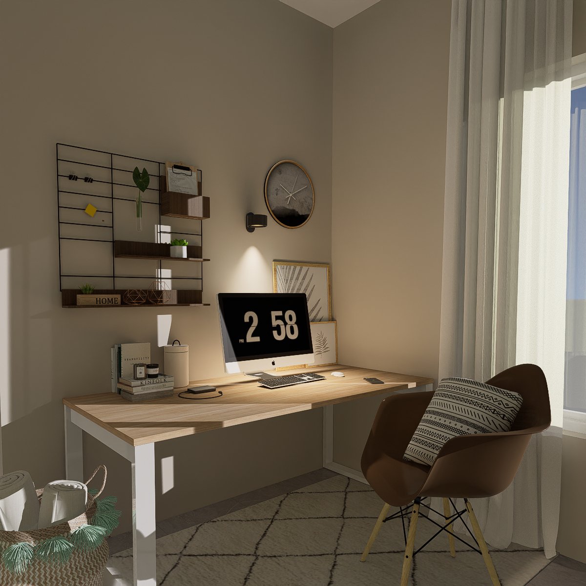 Infinity Wall Lamp desk lifestyle image