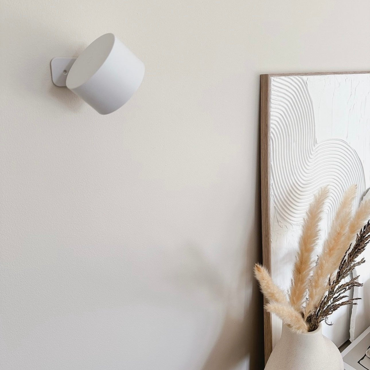 Infinity Wall Lamp white wall lifestyle image
