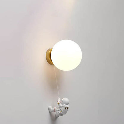 Creative Moon Astronaut 1-Light LED Wall Sconce Lamp