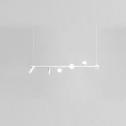 Minimalist  Island Light Linear 6/7 Light Acrylic Iron LED Chandelier