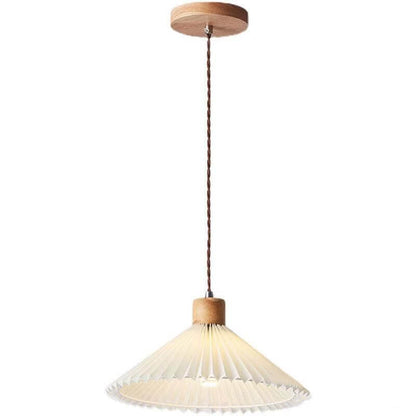Nordic Minimalist Pleated Shade 1-Light Pendant Light
